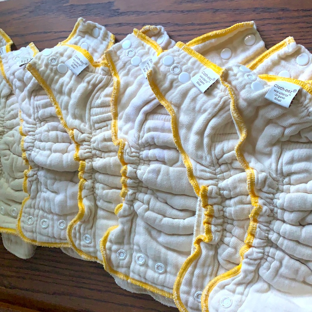 Lot of 6 Cloth-eez reusable diapers